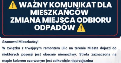Odpady trzeba wystawić w przejezdnym miejscu